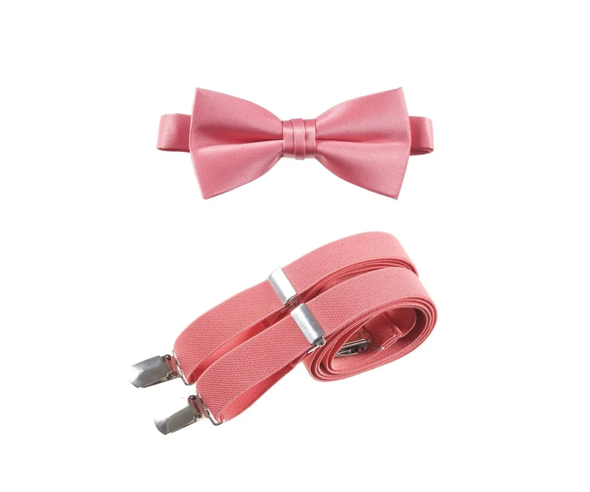 Pre-tied Bow Tie and Adjustable Stretch Suspender Sets