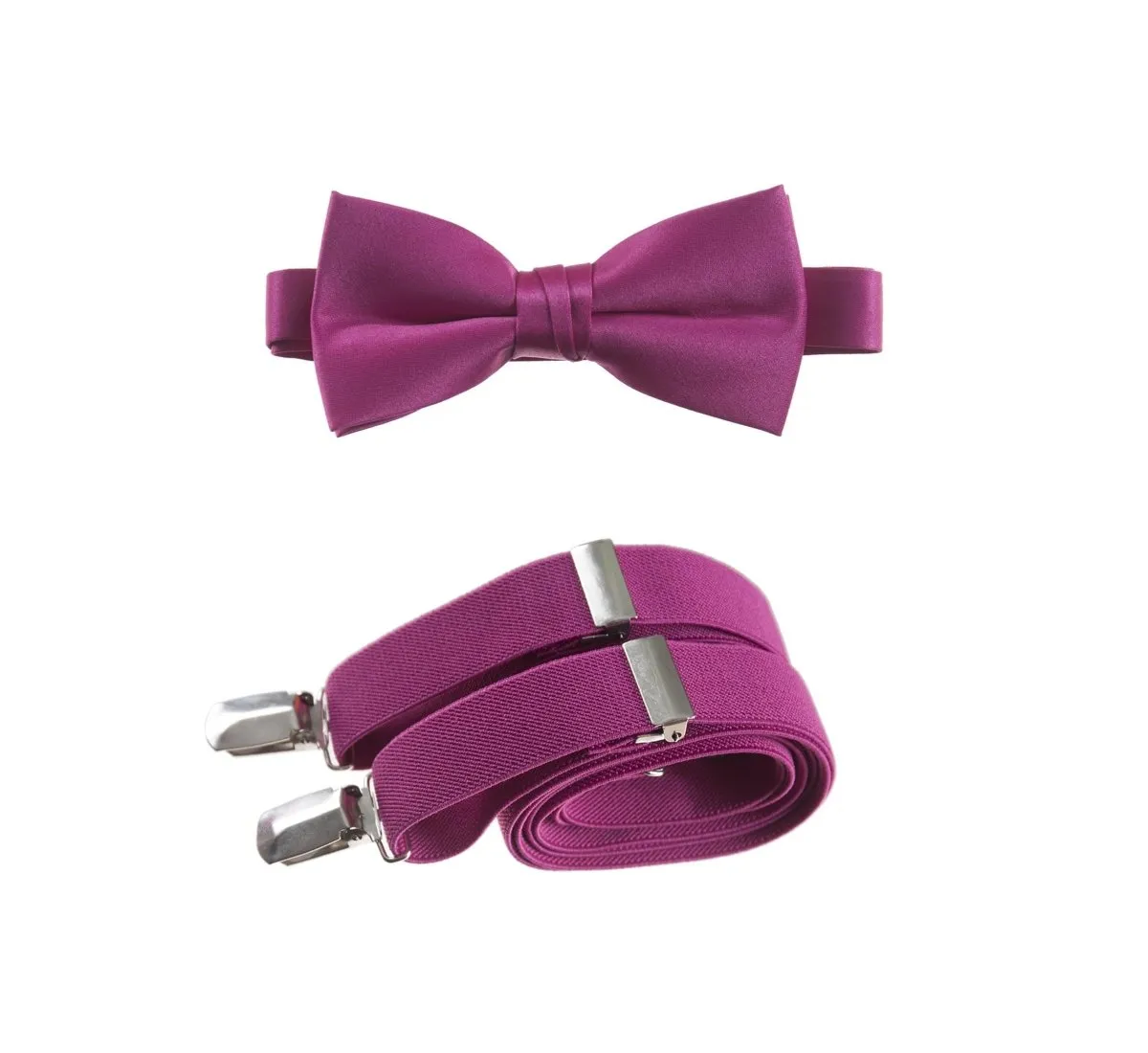 Pre-tied Bow Tie and Adjustable Stretch Suspender Sets