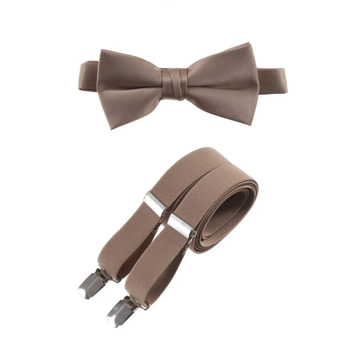 Pre-tied Bow Tie and Adjustable Stretch Suspender Sets