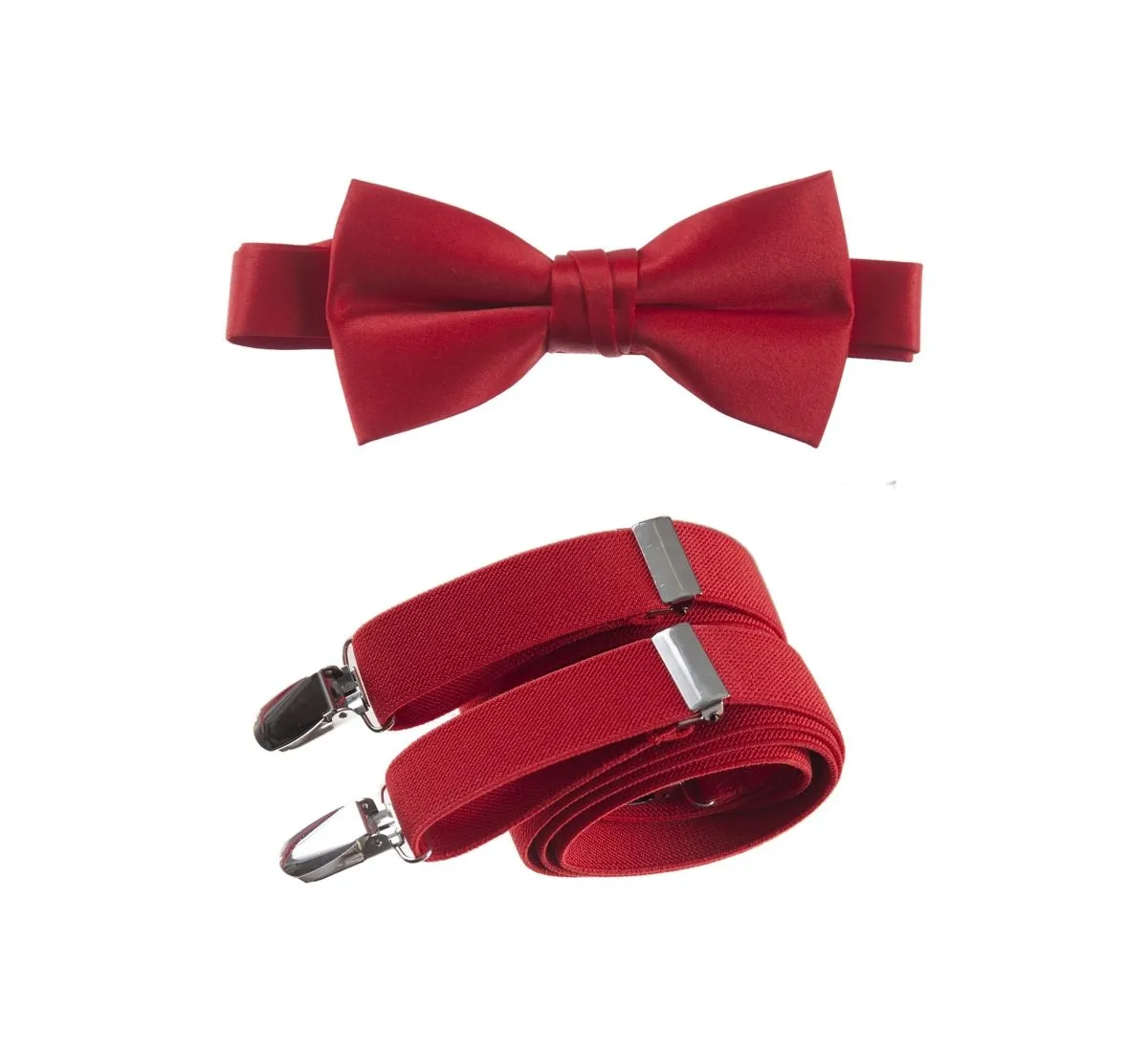 Pre-tied Bow Tie and Adjustable Stretch Suspender Sets