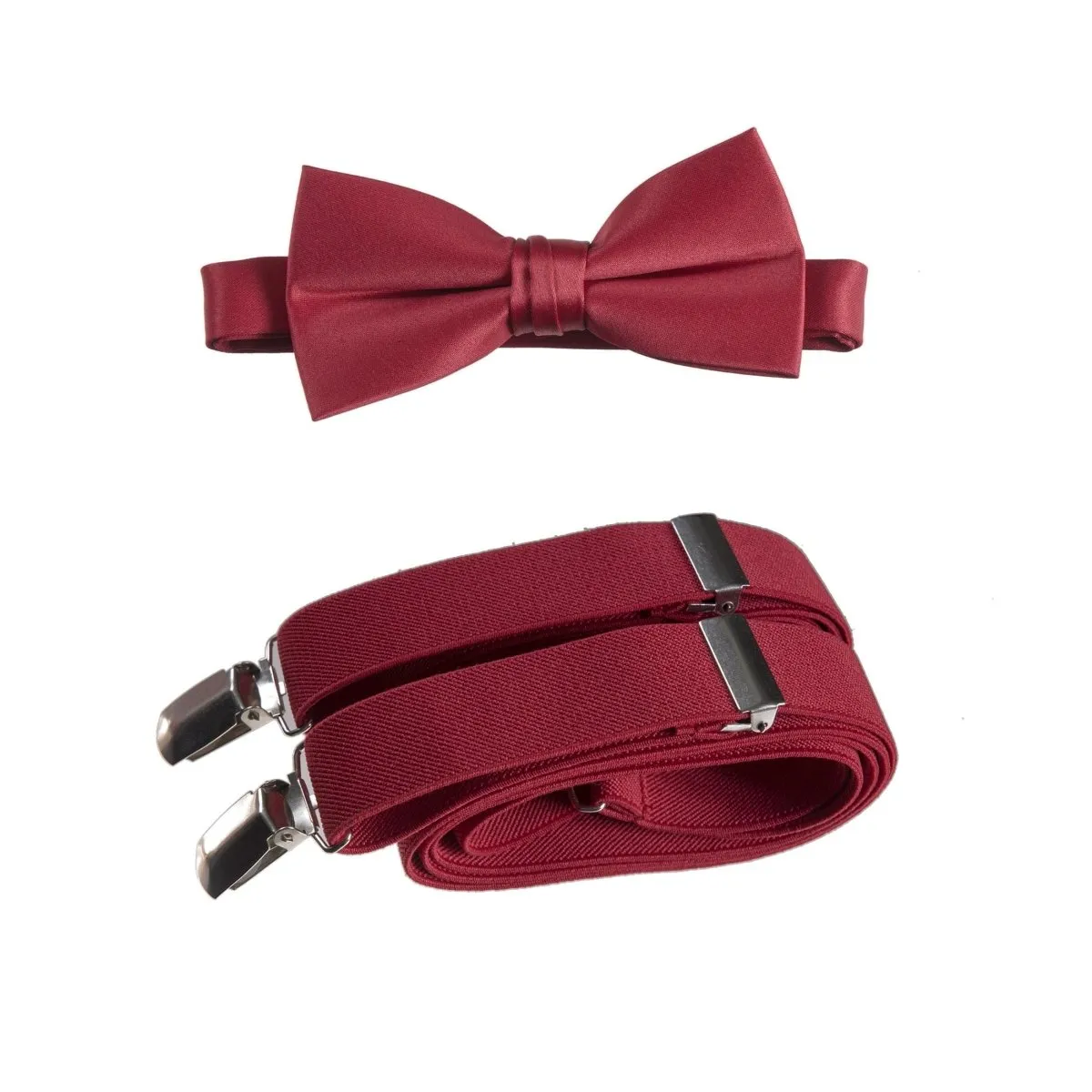 Pre-tied Bow Tie and Adjustable Stretch Suspender Sets