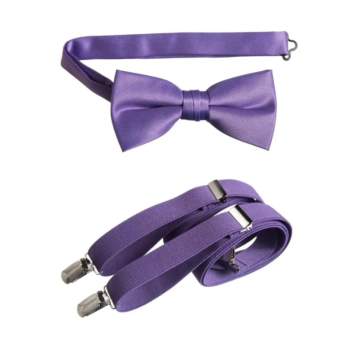 Pre-tied Bow Tie and Adjustable Stretch Suspender Sets