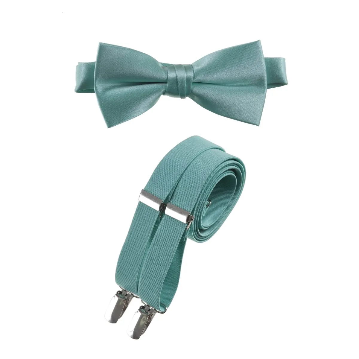 Pre-tied Bow Tie and Adjustable Stretch Suspender Sets