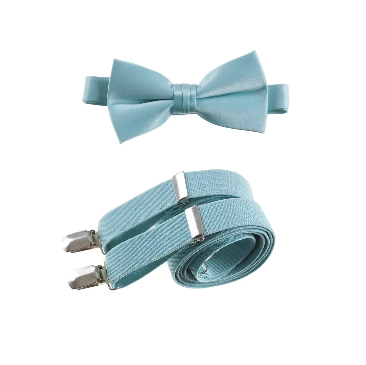 Pre-tied Bow Tie and Adjustable Stretch Suspender Sets