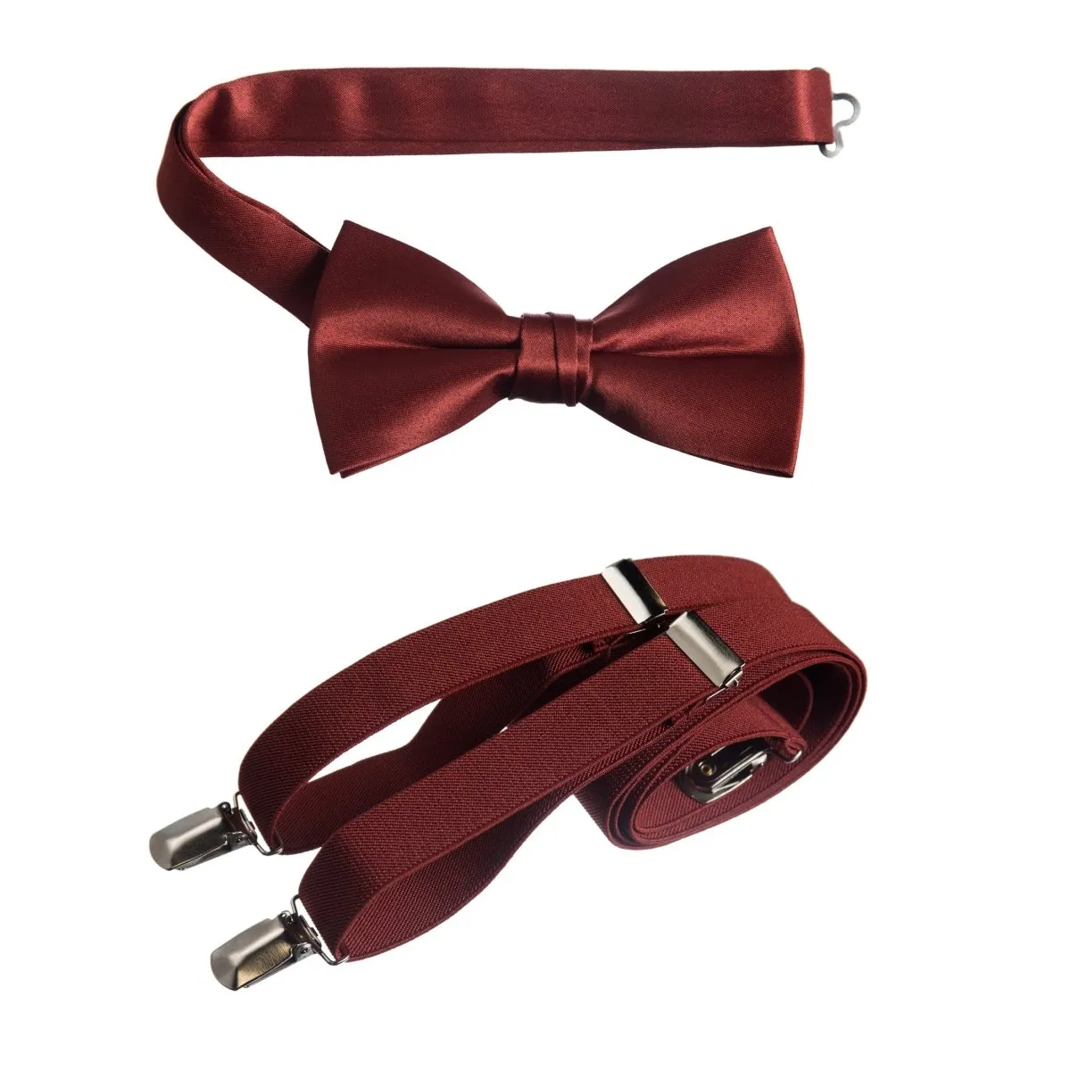 Pre-tied Bow Tie and Adjustable Stretch Suspender Sets