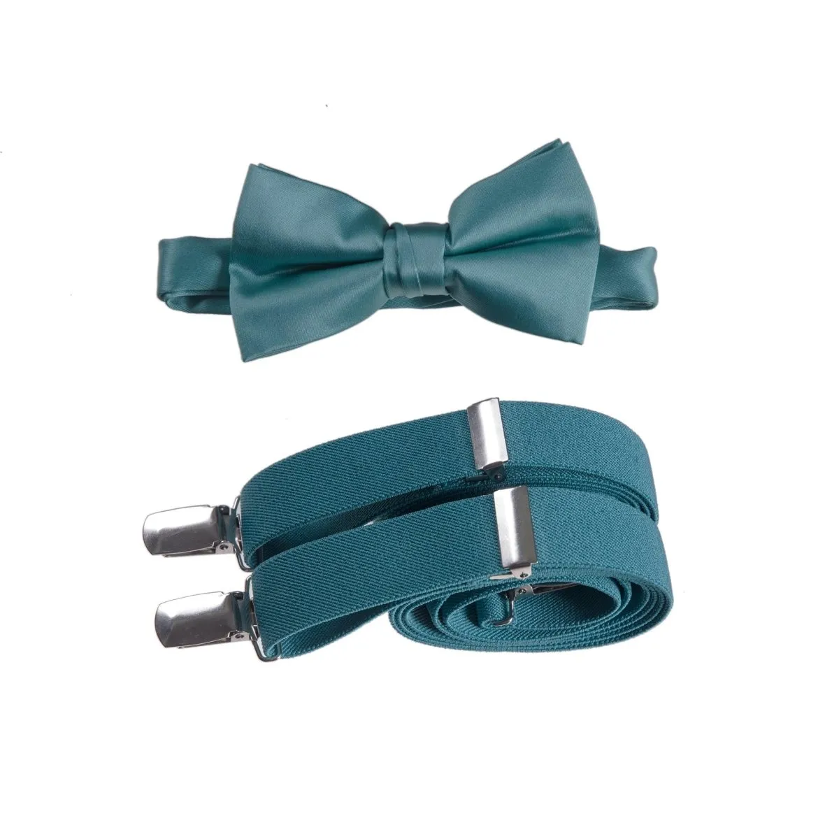 Pre-tied Bow Tie and Adjustable Stretch Suspender Sets