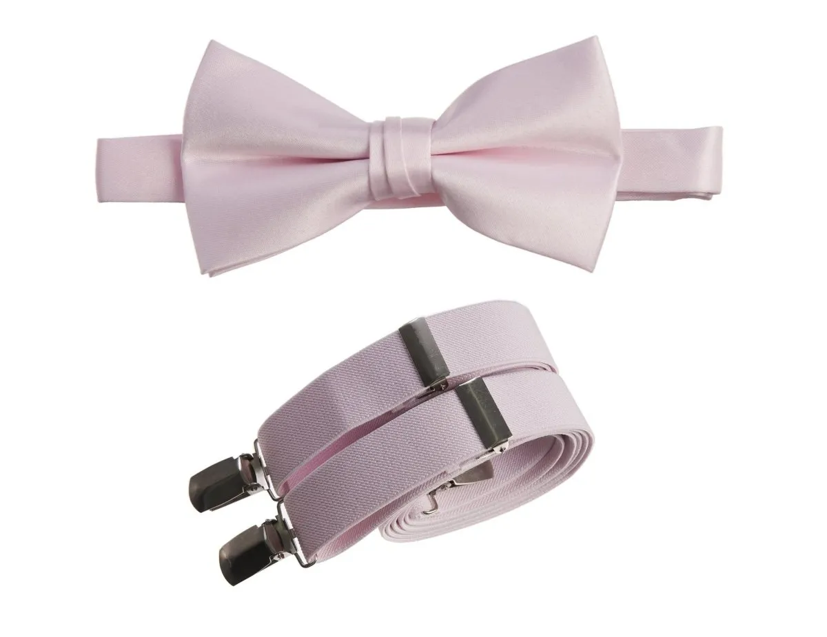 Pre-tied Bow Tie and Adjustable Stretch Suspender Sets