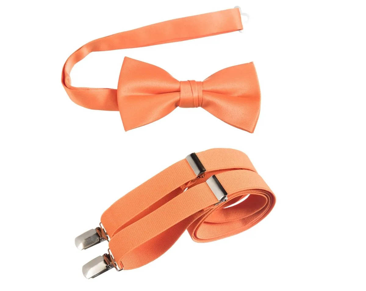 Pre-tied Bow Tie and Adjustable Stretch Suspender Sets