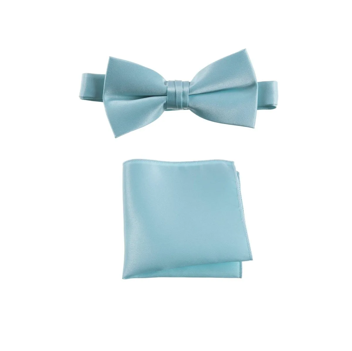 Pre-tied Bow Tie and Pocket Square Handkerchief Sets