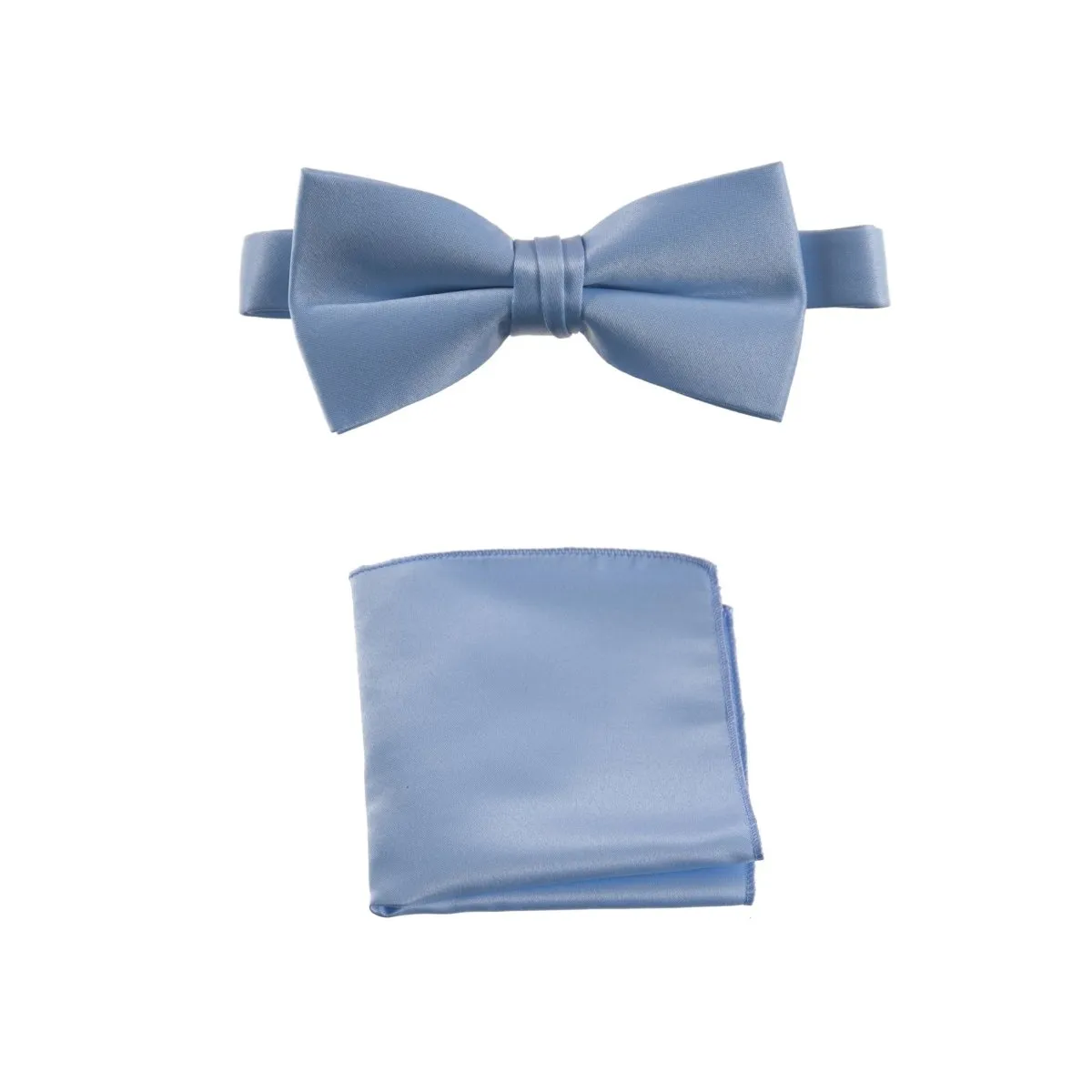 Pre-tied Bow Tie and Pocket Square Handkerchief Sets