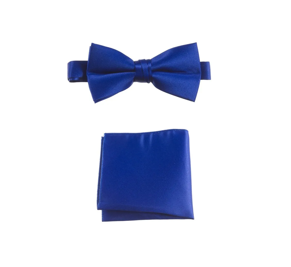 Pre-tied Bow Tie and Pocket Square Handkerchief Sets