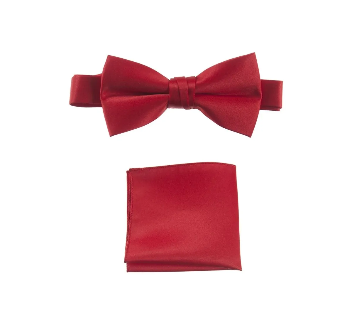 Pre-tied Bow Tie and Pocket Square Handkerchief Sets