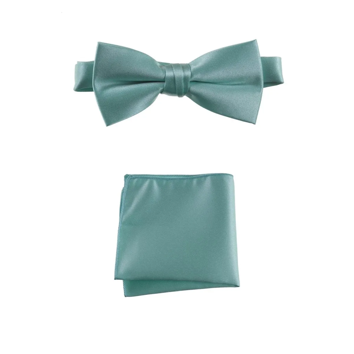 Pre-tied Bow Tie and Pocket Square Handkerchief Sets