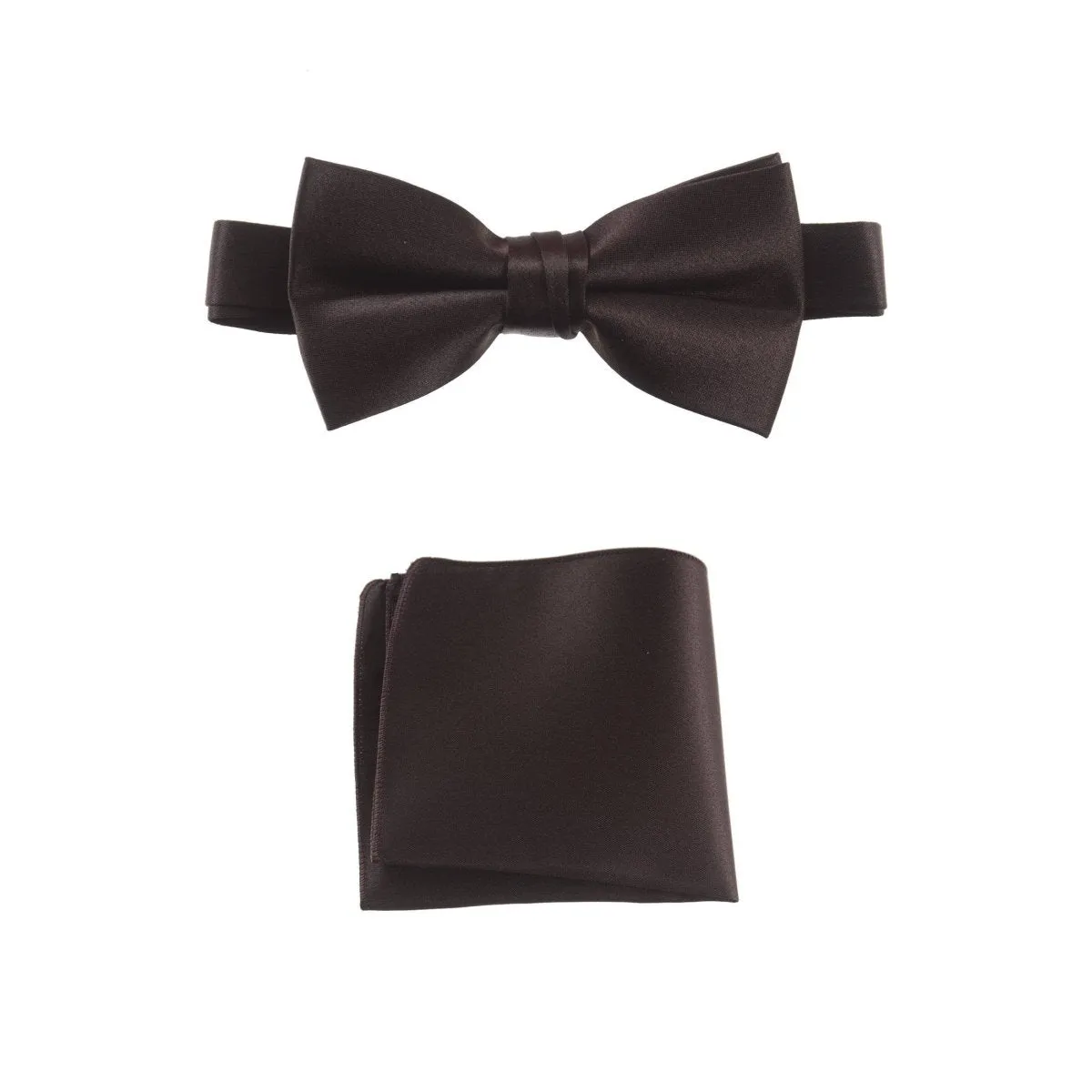 Pre-tied Bow Tie and Pocket Square Handkerchief Sets