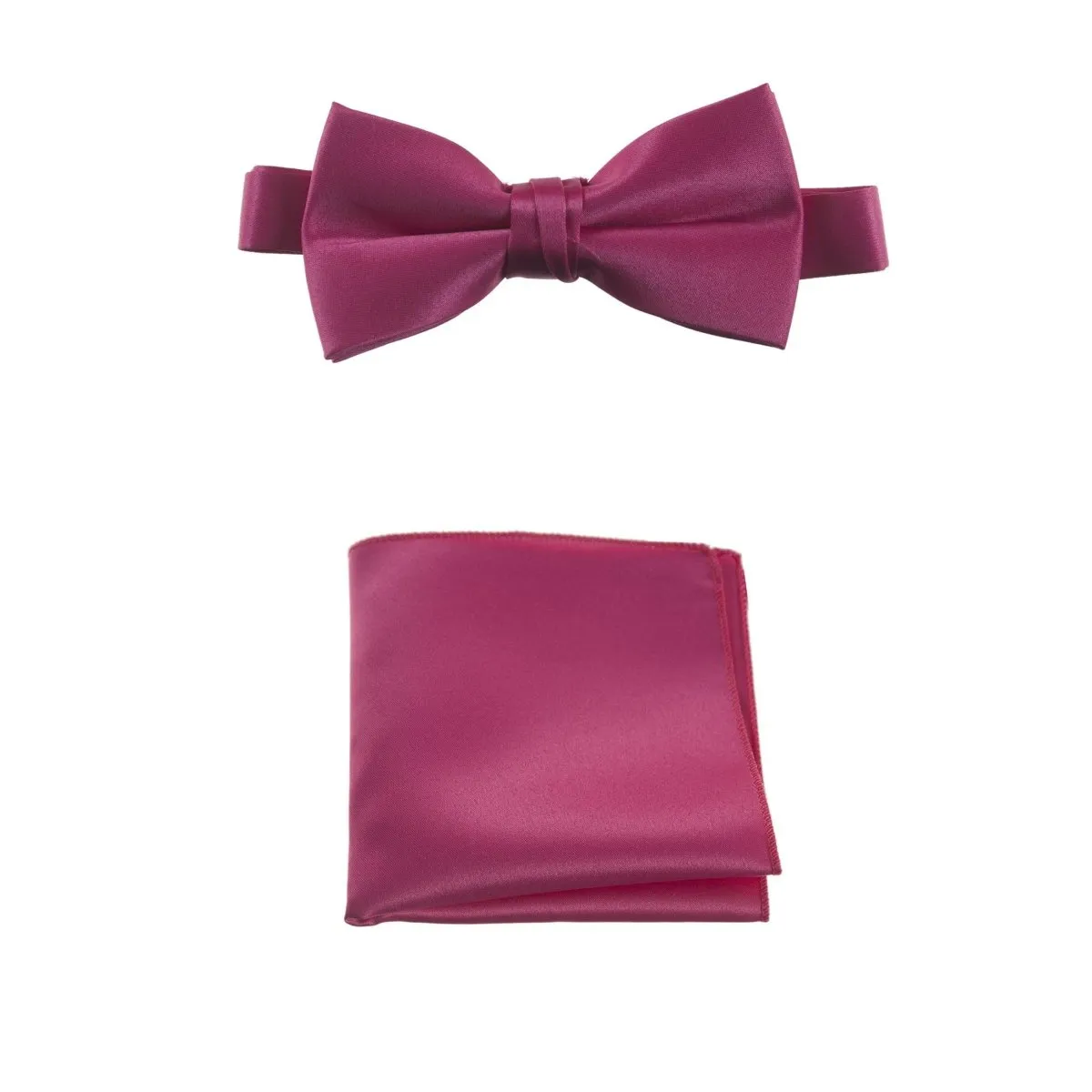 Pre-tied Bow Tie and Pocket Square Handkerchief Sets