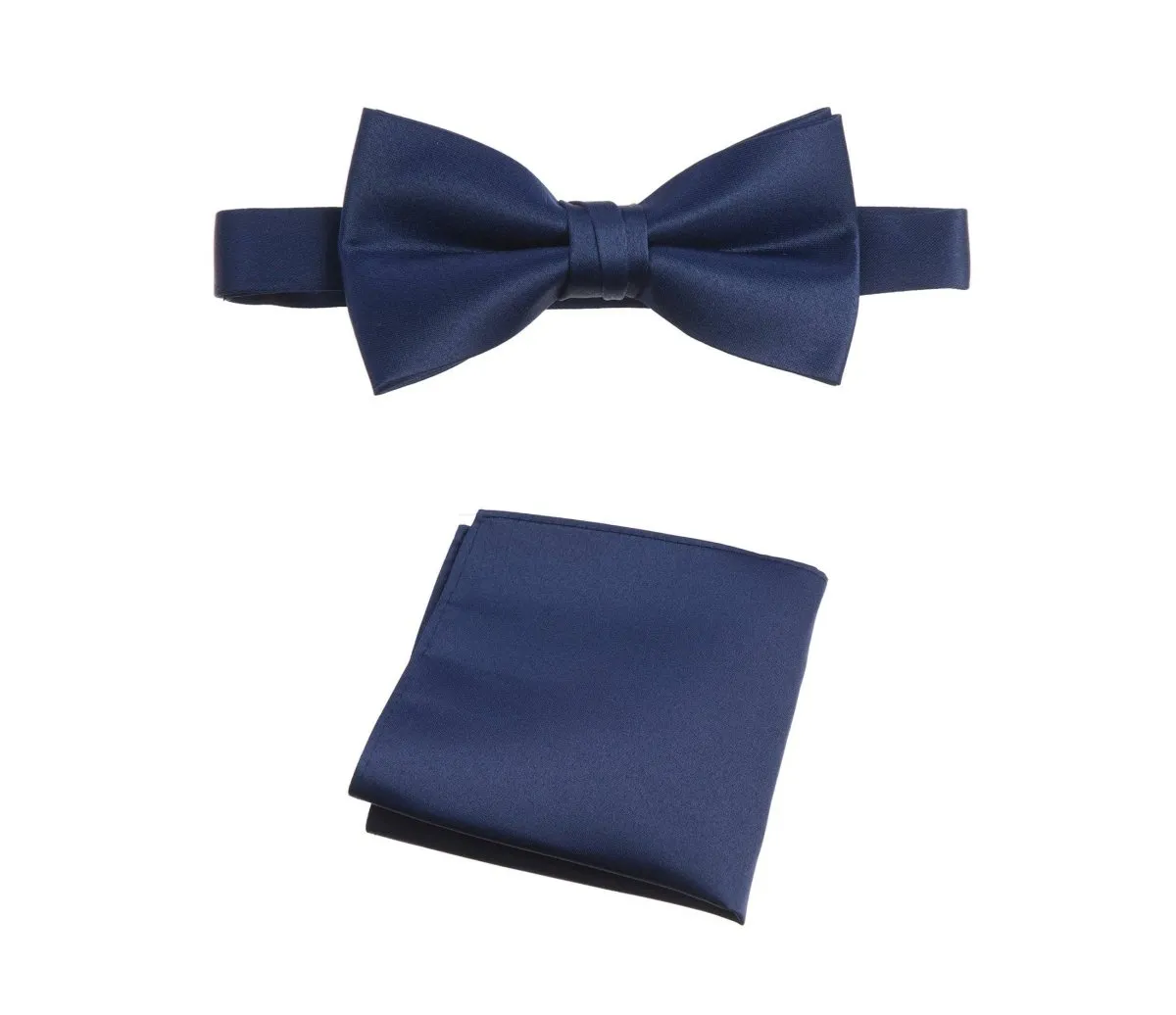 Pre-tied Bow Tie and Pocket Square Handkerchief Sets