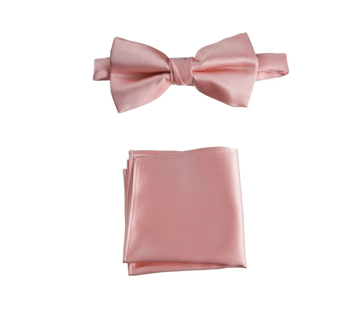 Pre-tied Bow Tie and Pocket Square Handkerchief Sets