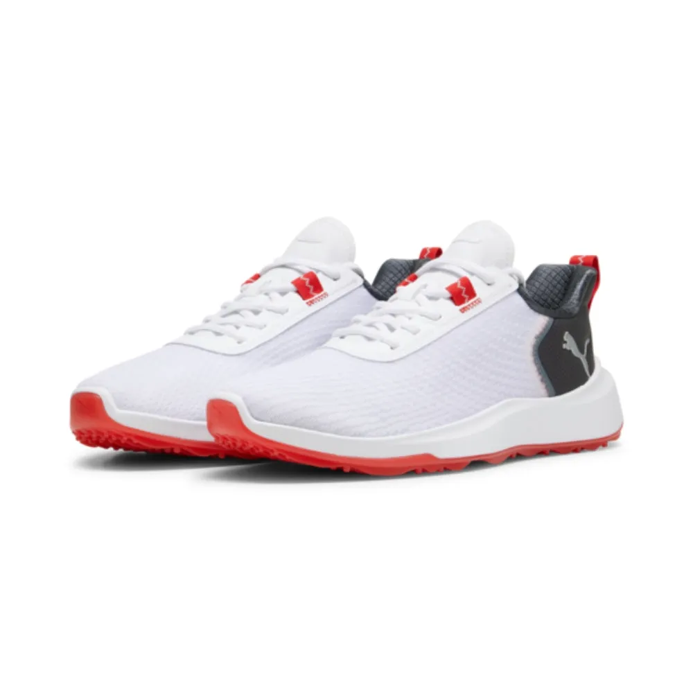 Puma Men's FUSION CRUSH SPORT Spikeless Golf Shoes - Puma White/Dark Coal