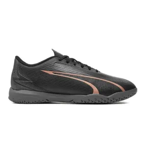 Puma Ultra Play Jnr IT Indoor Football Shoes (Black/Copper Rose)