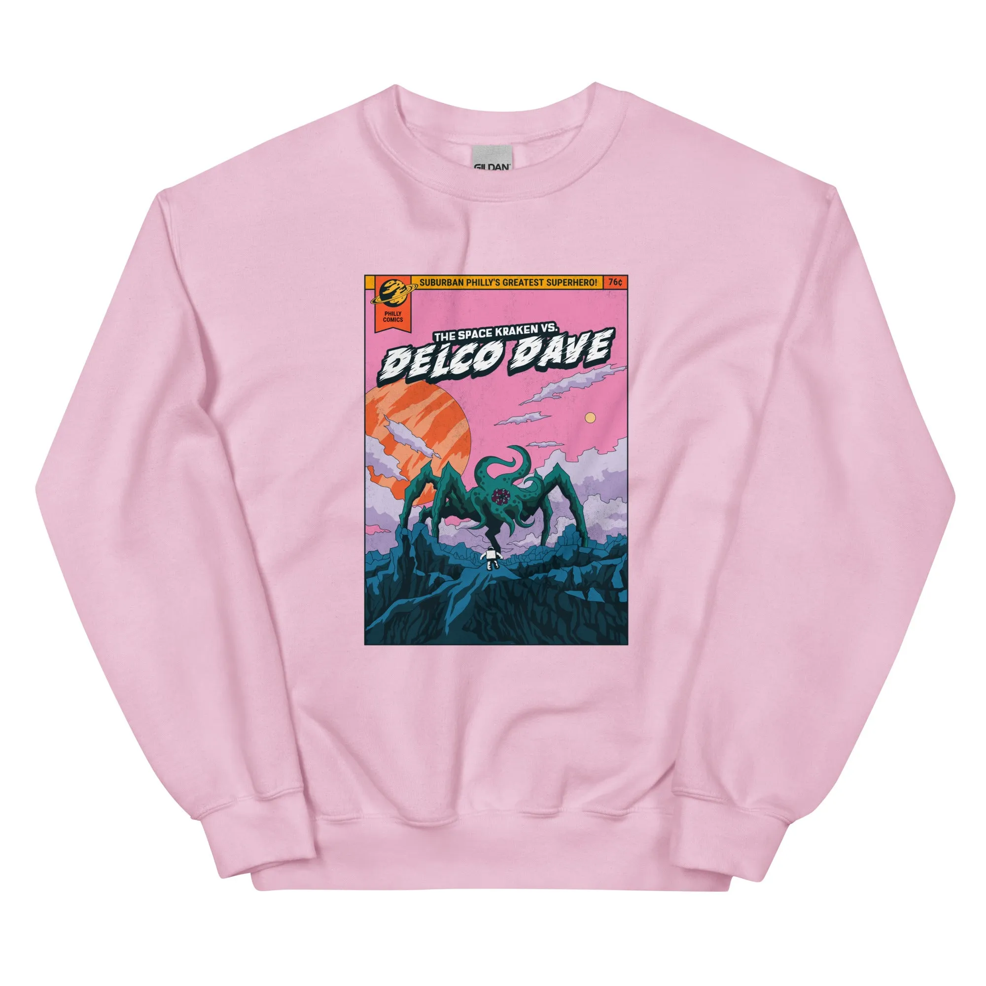 "Philly Comics Delco Dave vs. The Space Kraken" Sweatshirt