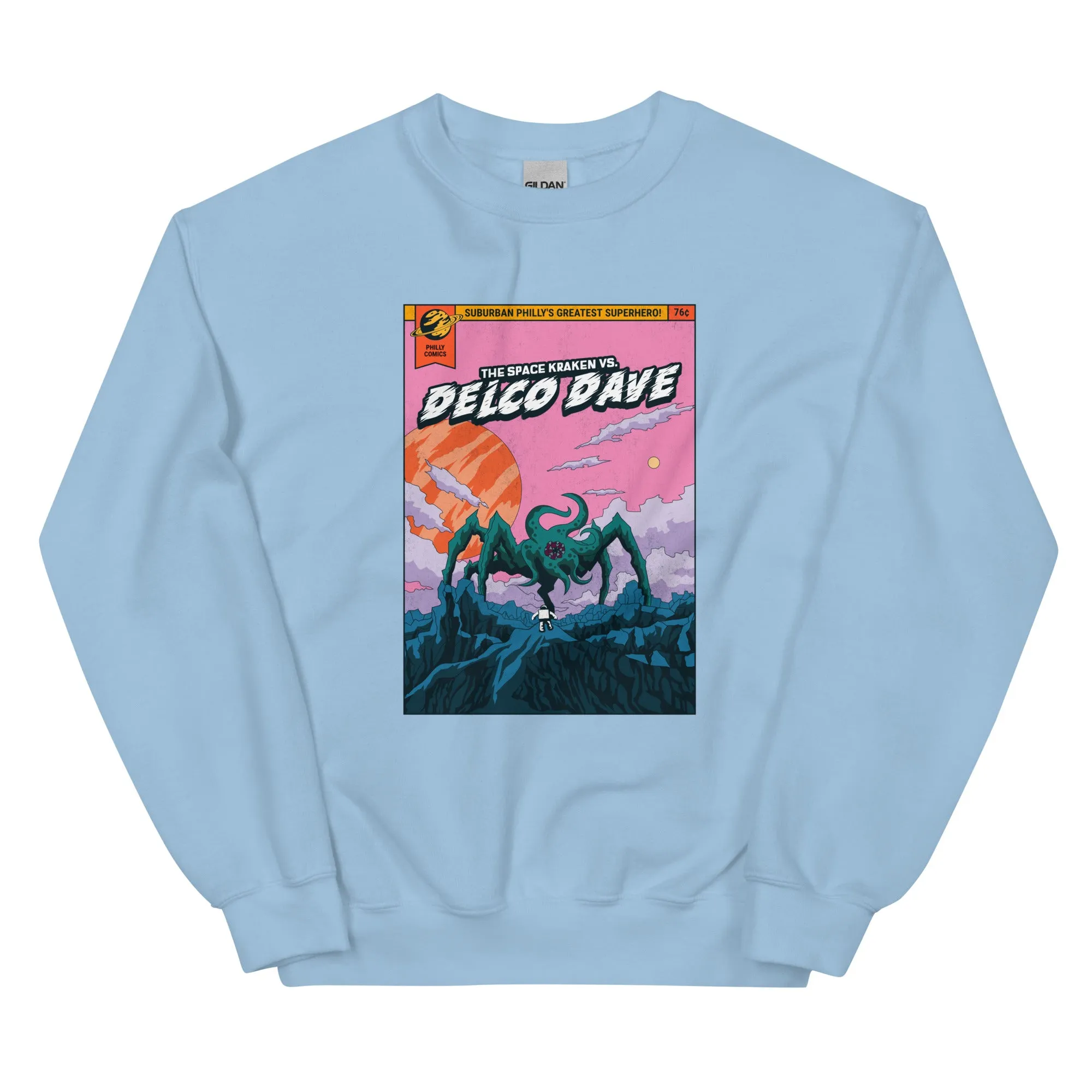 "Philly Comics Delco Dave vs. The Space Kraken" Sweatshirt