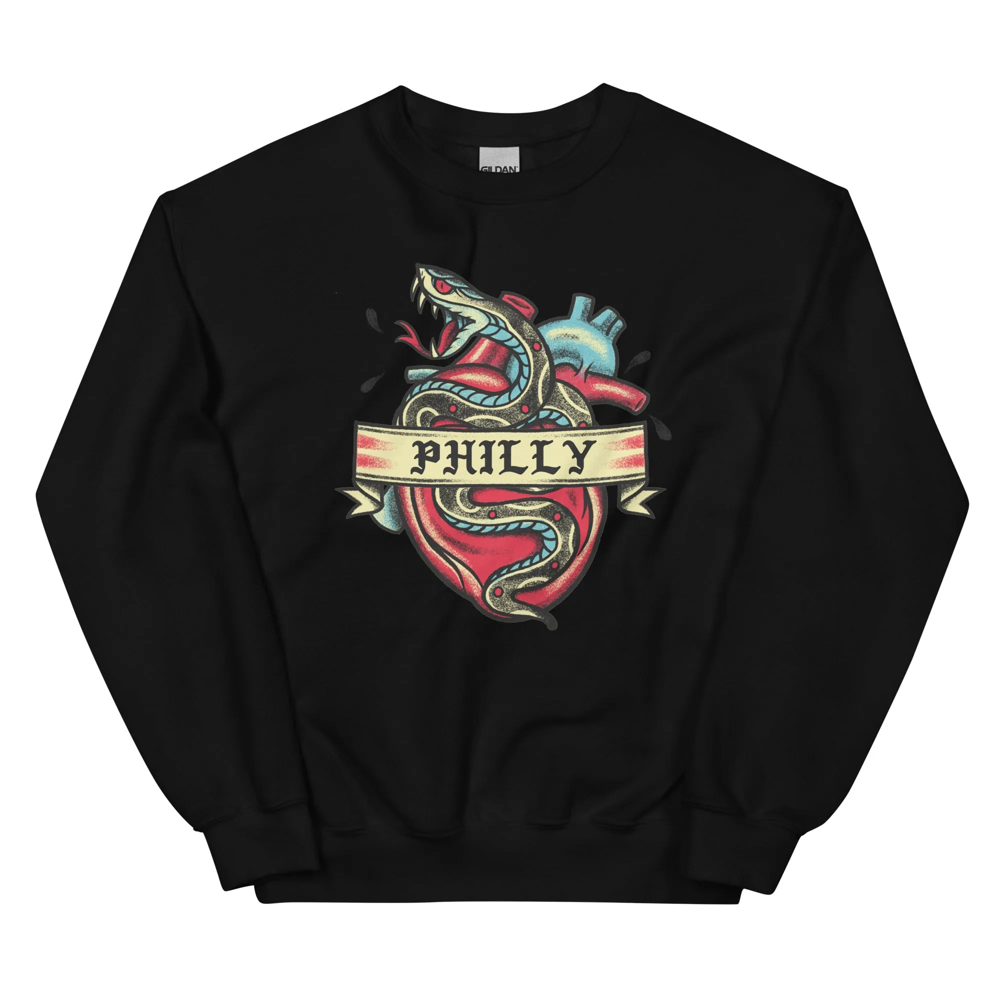 "Philly Snake Tattoo" Sweatshirt