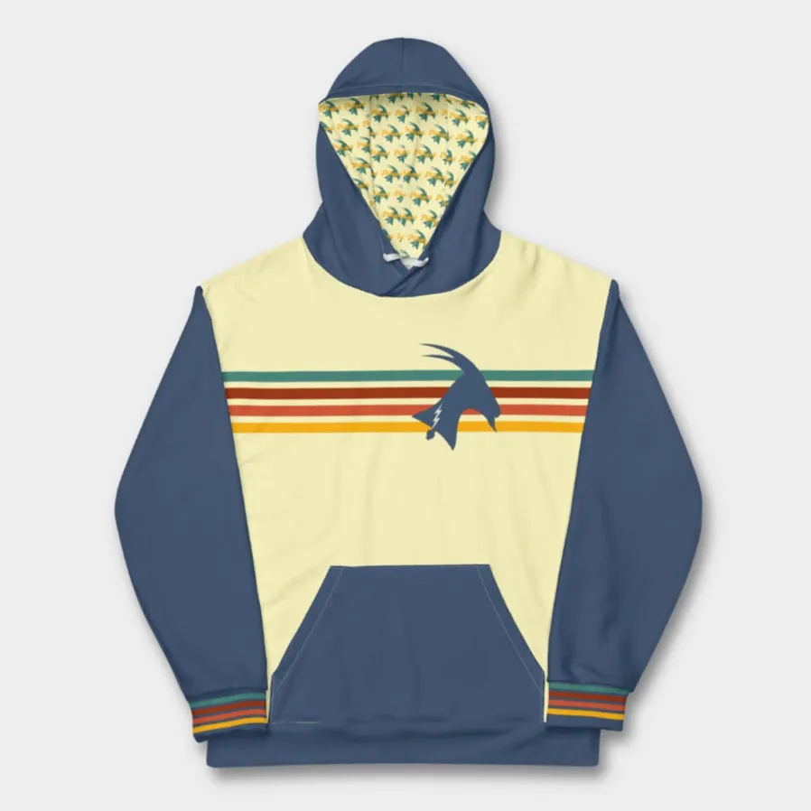 "Phillygoat Retro Vibes" All-Over Hoodie