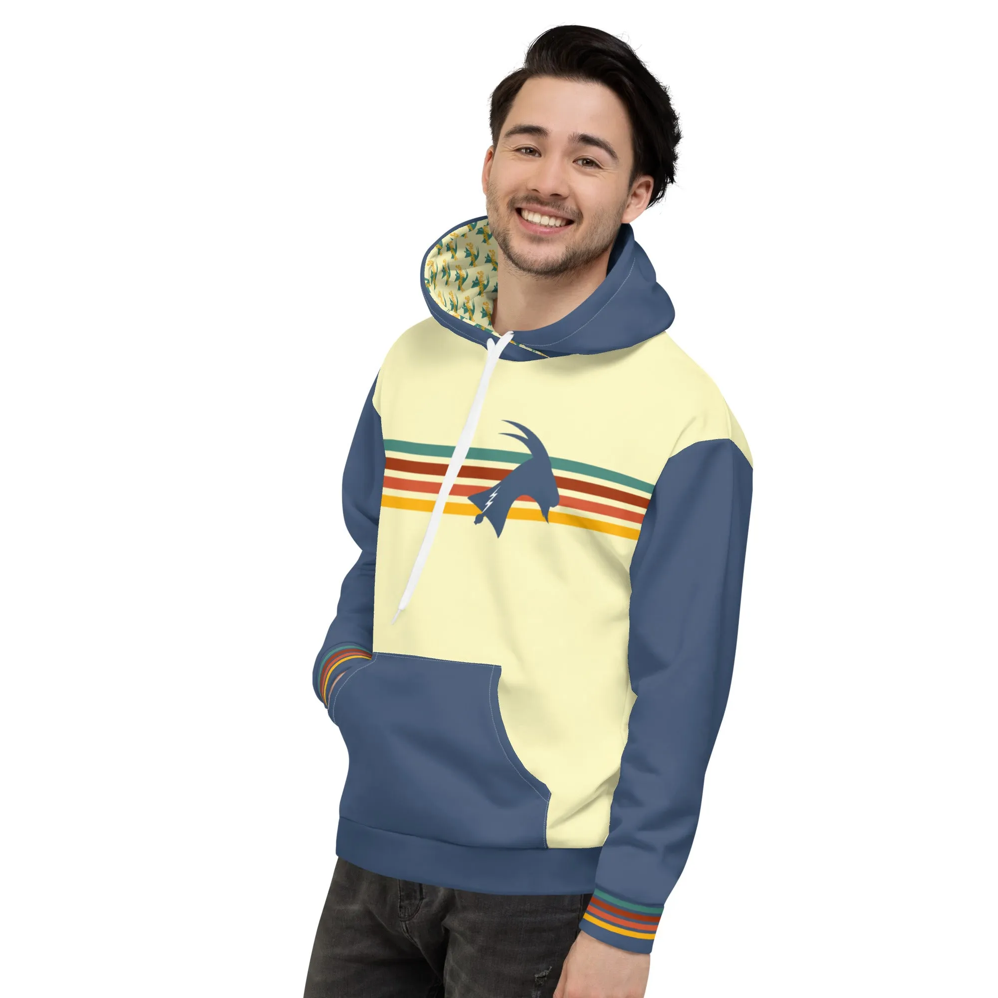 "Phillygoat Retro Vibes" All-Over Hoodie