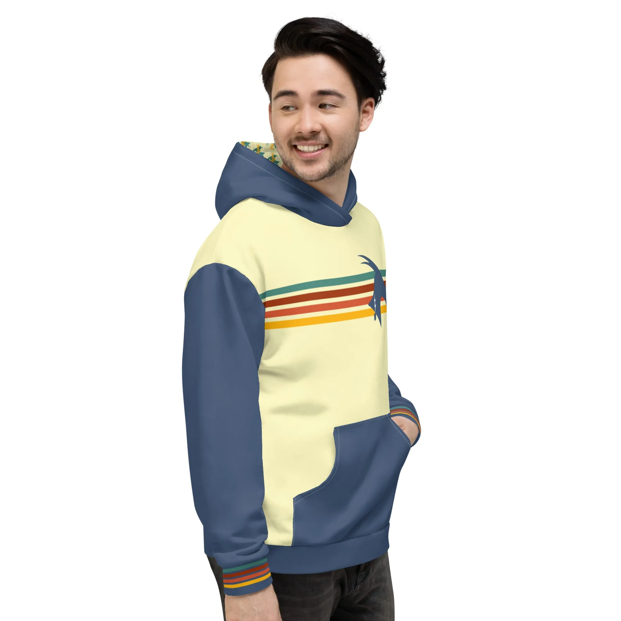 "Phillygoat Retro Vibes" All-Over Hoodie