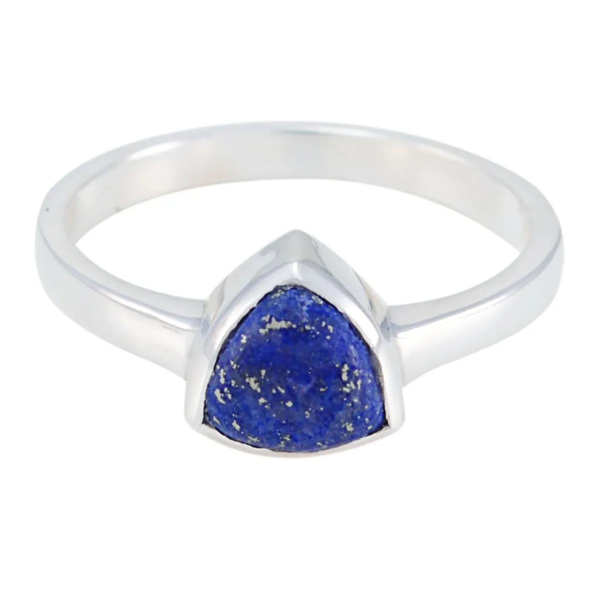 Radiant Stone Lapis Lazuli 925 Silver Ring Sterling Silver Jewelry