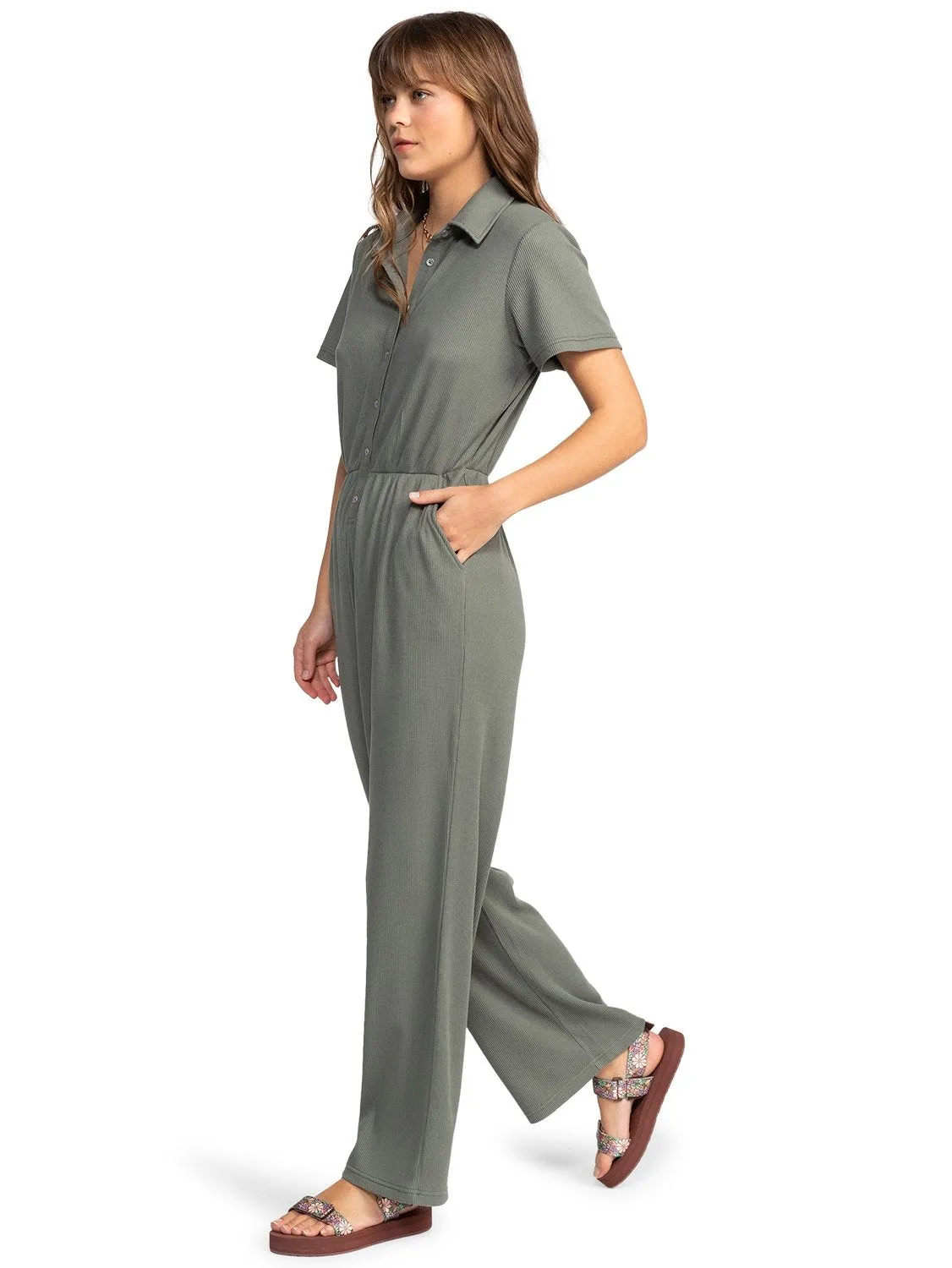 Roxy Ladies Blue Side Of The Sky Jumpsuit