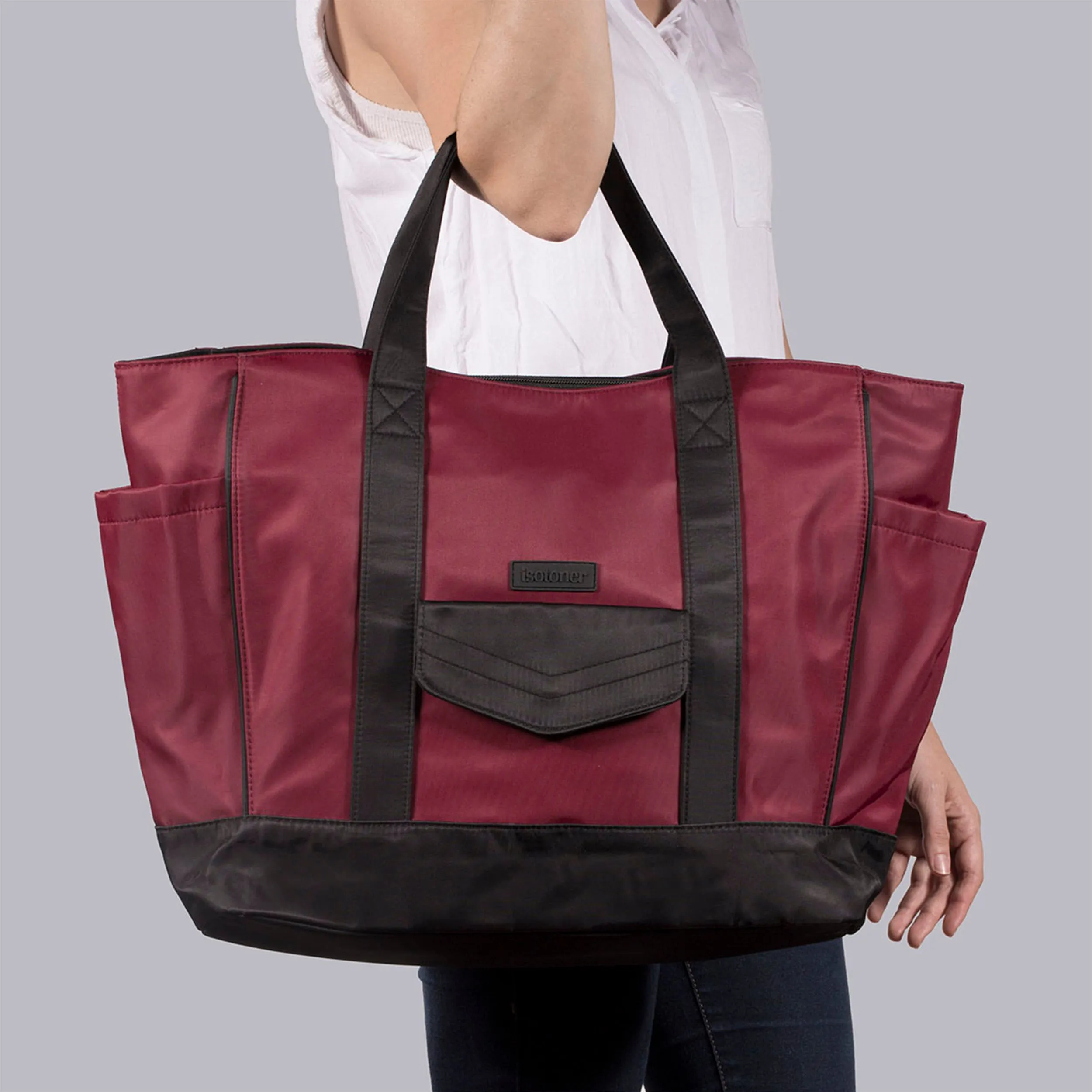 Sac Cabas femme Bordeaux Grand