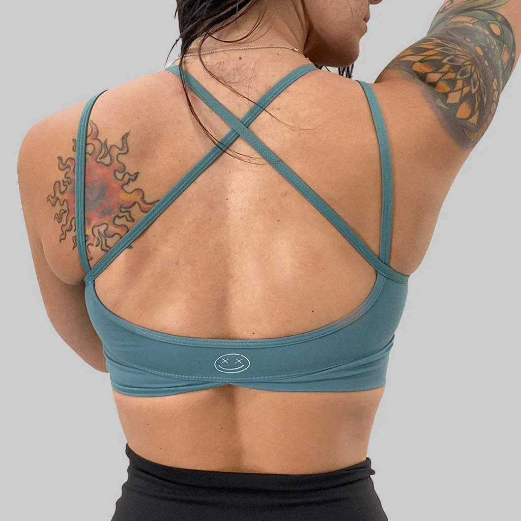 Salty Savage Ladies "Peace Skeleton” V Cut Sports Bra