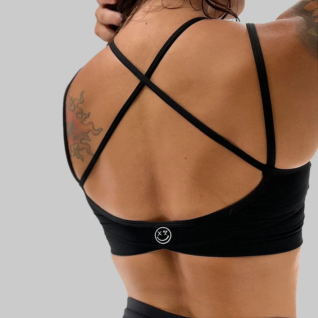 Salty Savage Ladies "Peace Skeleton” V Cut Sports Bra