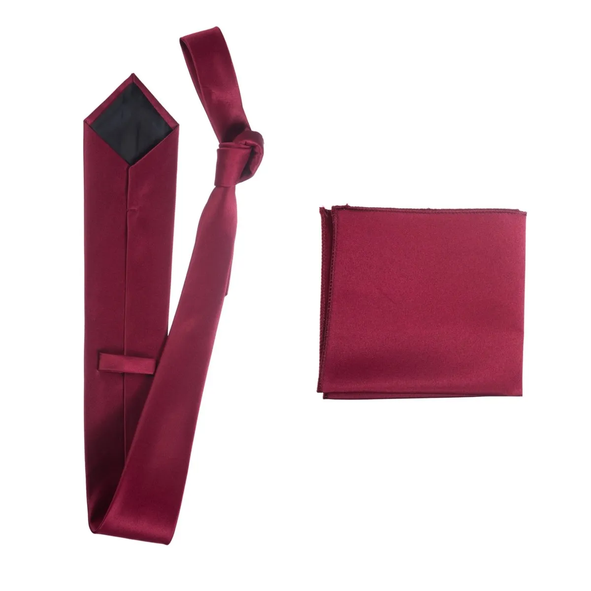 Self-Tie Windsor Necktie & Pocket Square Set | Over 30 Colors