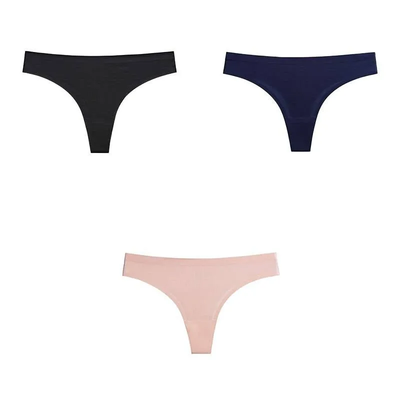 Set Of 3 Seamless Women's Thongs