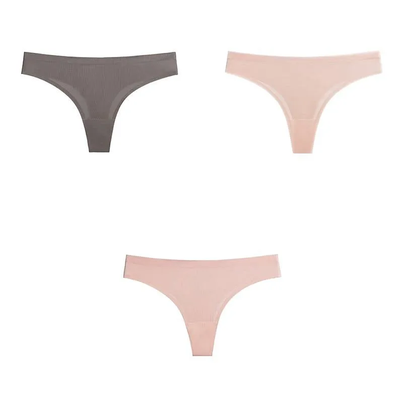 Set Of 3 Seamless Women's Thongs