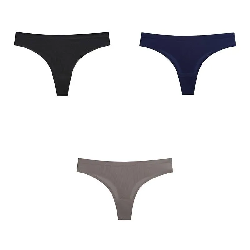 Set Of 3 Seamless Women's Thongs