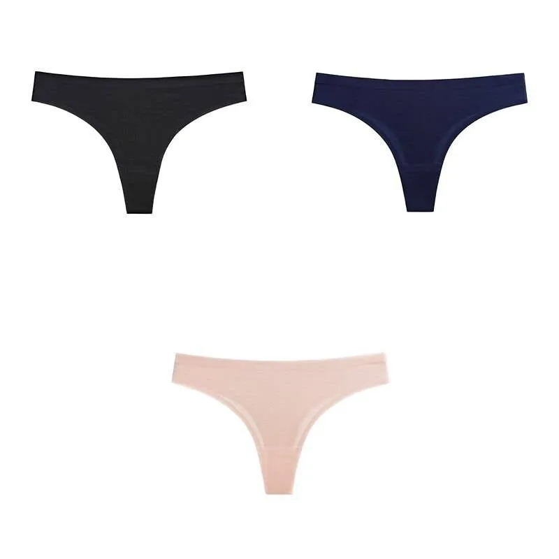 Set Of 3 Seamless Women's Thongs