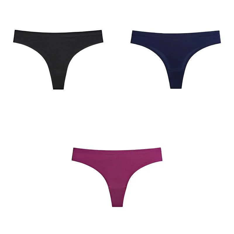 Set Of 3 Seamless Women's Thongs