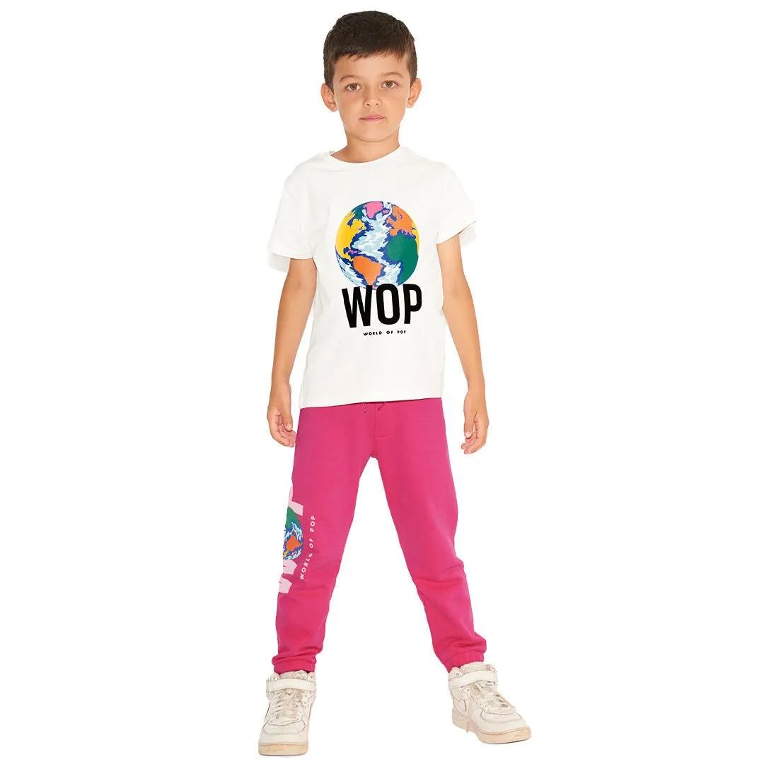 Short-sleeved T-shirt for children in organic cotton