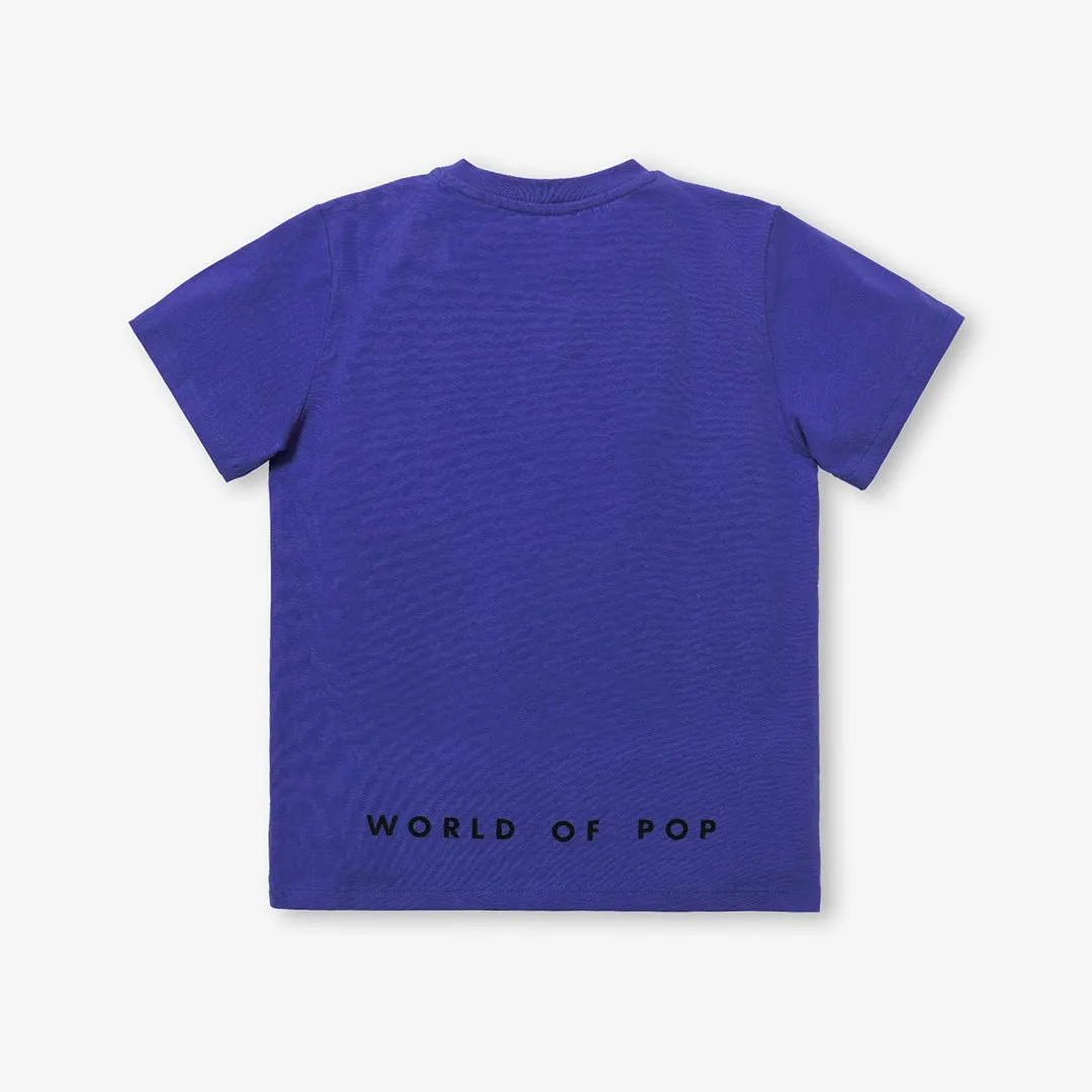 Short-sleeved T-shirt for children in organic cotton