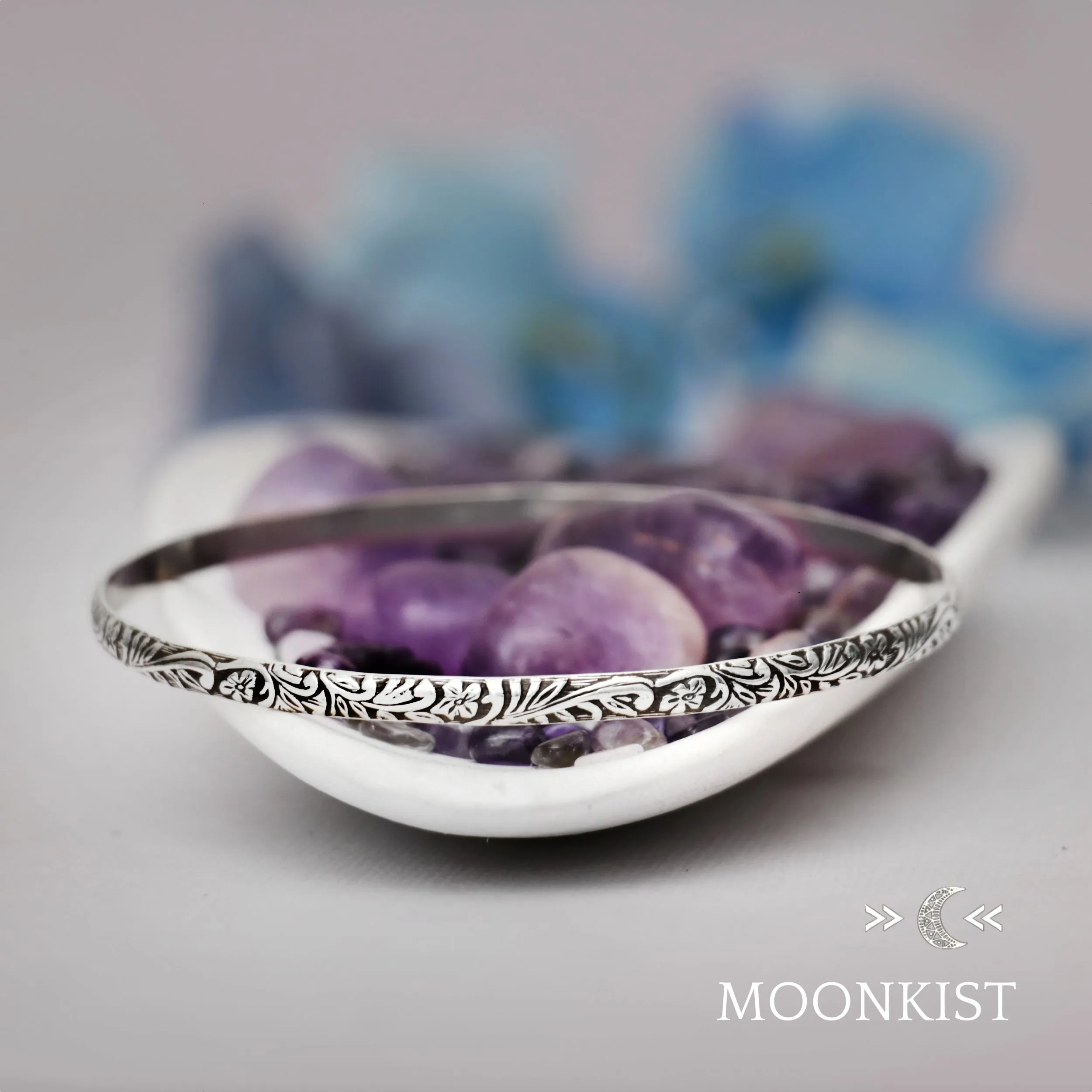 Silver Woodland Stacking Bangle Bracelet | Moonkist Designs