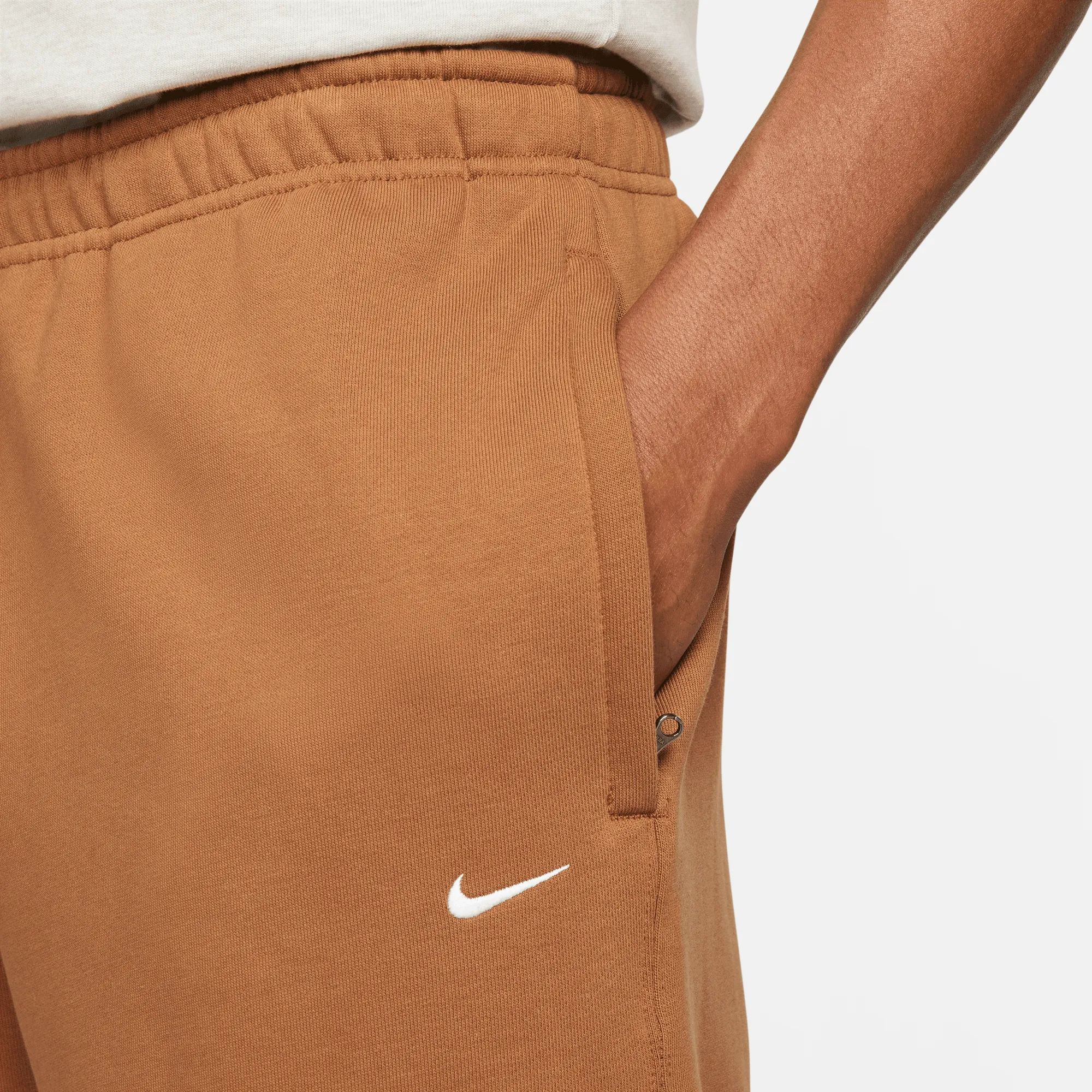 SOLOSWOOSH HW BB PANT ALE BROWN WHITE