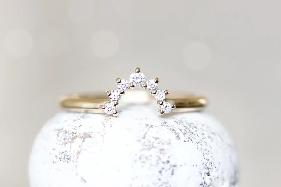 Stella Halo Moissanite Ring