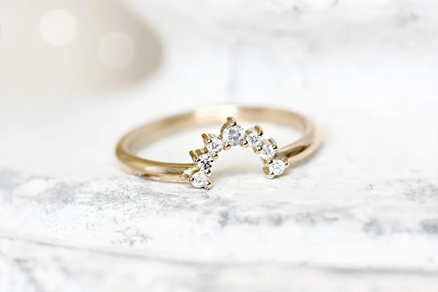 Stella Halo Moissanite Ring