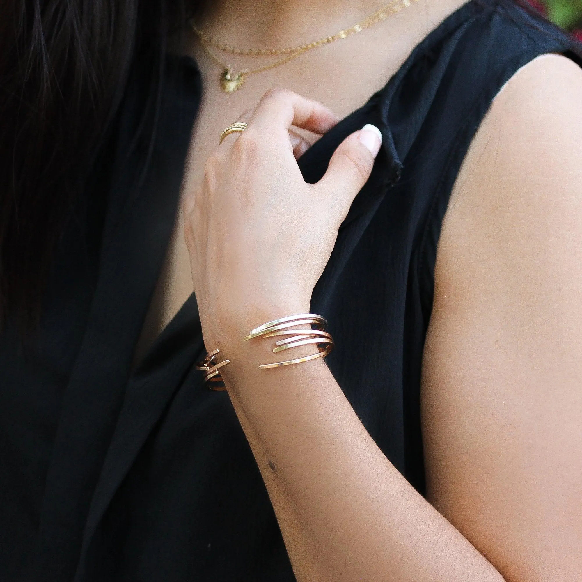 Sterling Silver Twist Cuff Bracelet