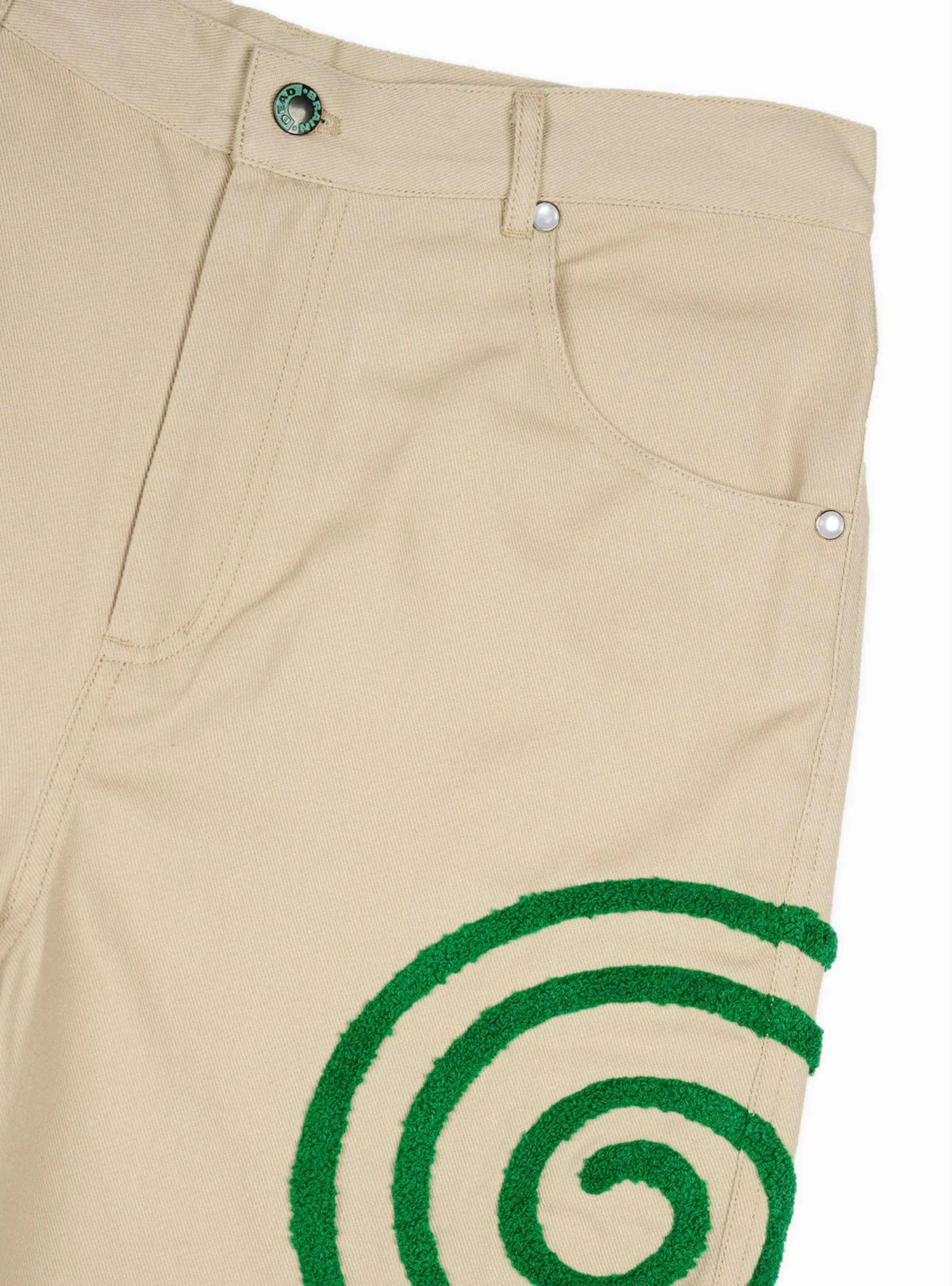 Swirls Twill Trousers Khaki