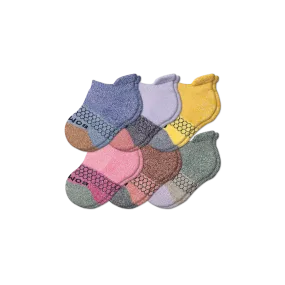 Toddler Tri-Block Ankle Sock 6-Pack