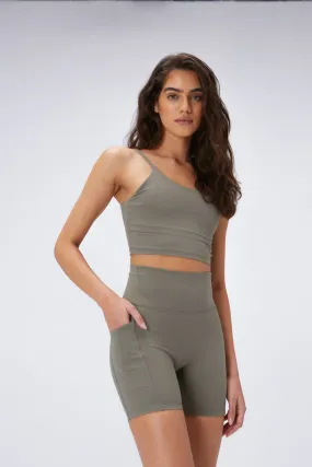 Ultimate Pocket Crop Shorts - Olive Green